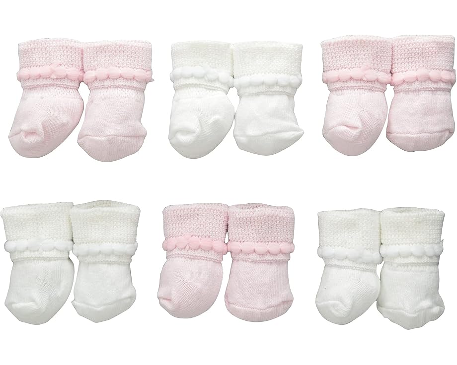 Unisex-Baby Newborn Bubble Stitch Rock-A-Bye Bootie 6 Pair Pack