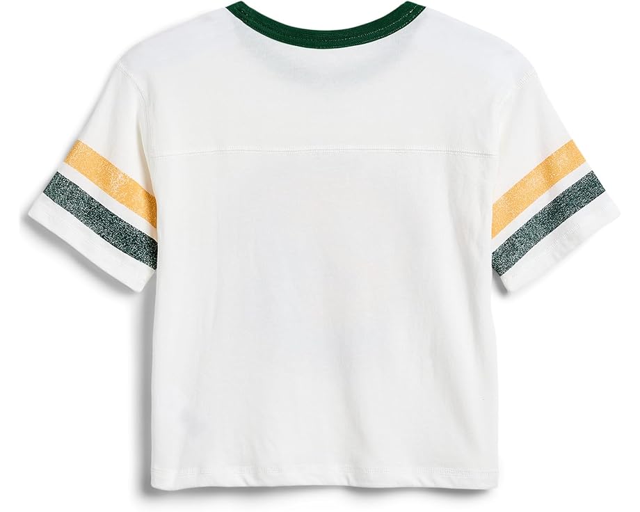 Футболка Junk Food Clothing Kids NFL Green Bay Packers с полосатым кокеткой
