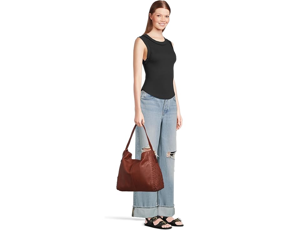 Сумка HOBO Hazel Hobo из мягкой кожи с плетением