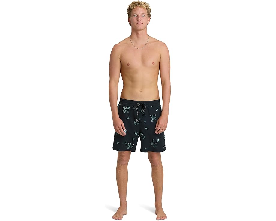 Шорты Billabong Good Times LB с принтом и эластичным поясом на завязках