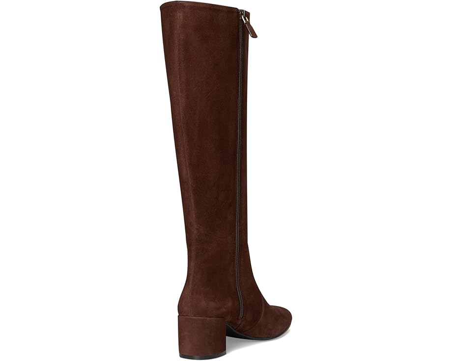 Ботильоны Stuart Weitzman Maeve Zip с квадратным носком на устойчивом каблуке