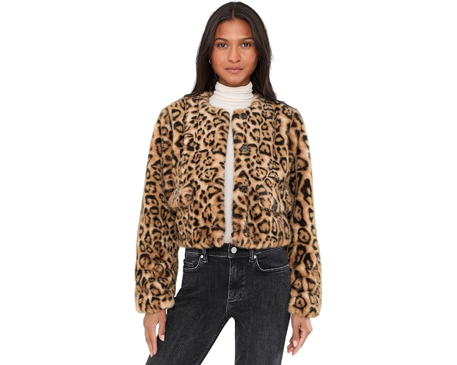 Куртка Blank NYC Animal Instinct из искусственного меха с леопардовым принтом