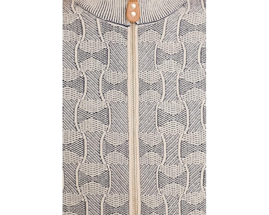 Жакет NIC+ZOE Petite Dapper Swirl Knit с узором