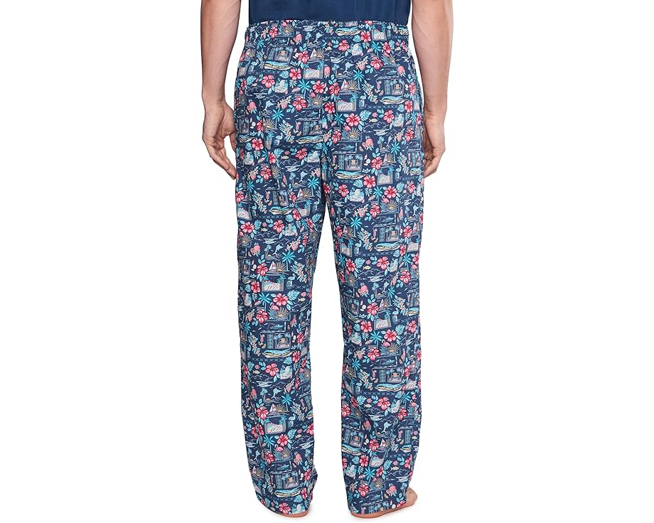 Пижамные штаны Tommy Bahama из хлопка с принтом и карманами