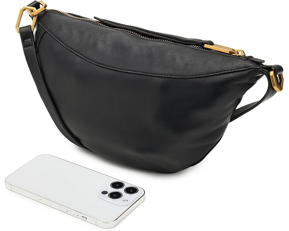 Микро-сумка AllSaints Luna из мягкой кожи с эффектом мягкого силуэта