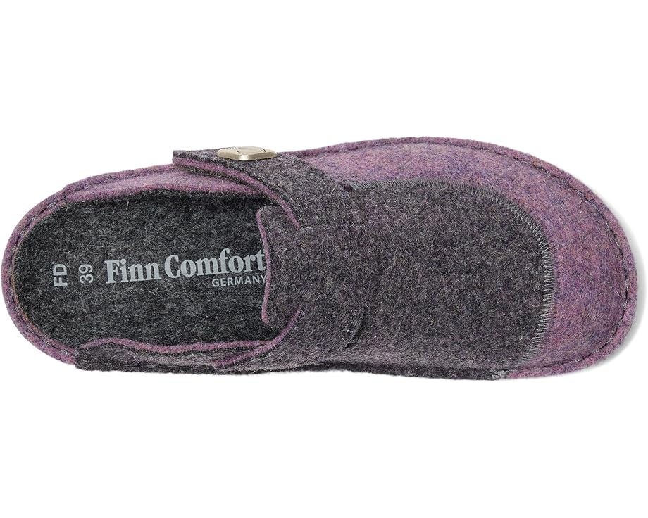 Войлочные клоги Finn Comfort Antholz Lila Doublefilz из шерсти с терморегуляцией