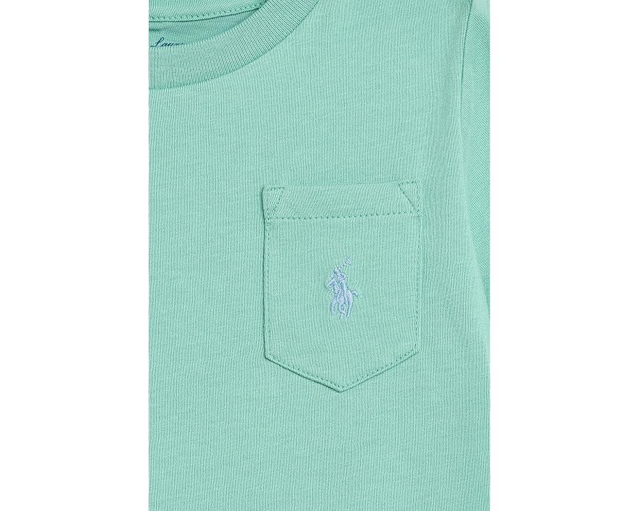 Детская хлопковая футболка с карманом Polo Ralph Lauren