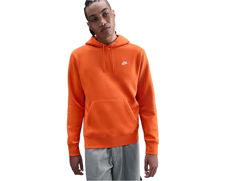 Nike Club Fleece худи с капюшоном и карманом кенгуру для баскетбола