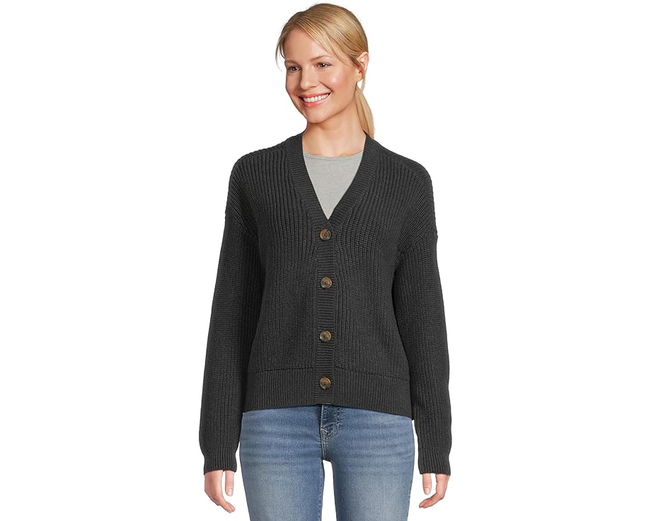 Короткий кардиган PACT Luxe Knit Cropped с V-образным вырезом