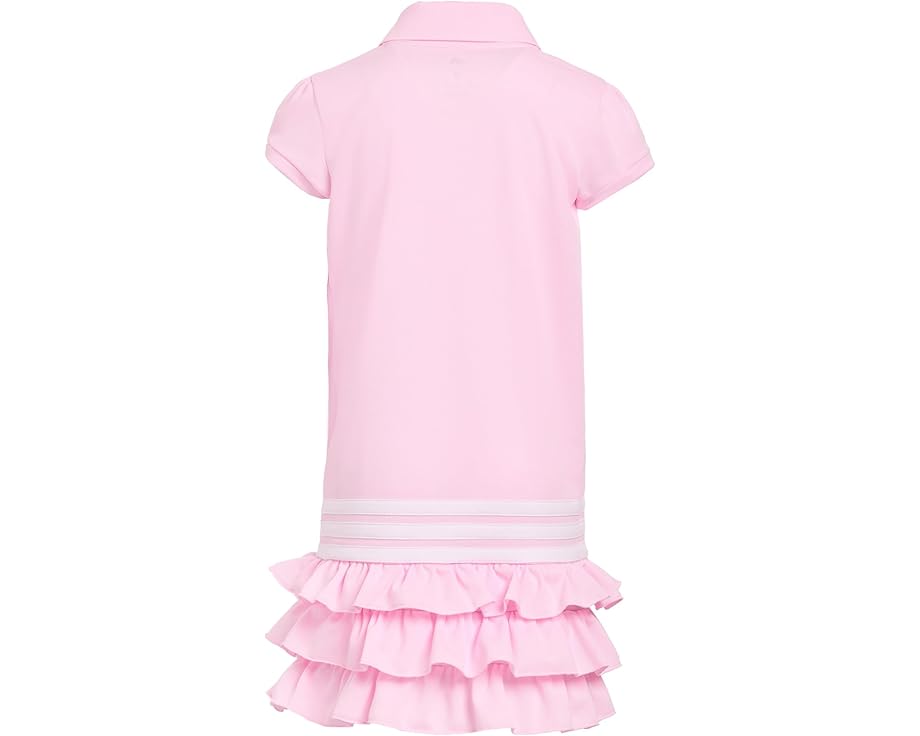 Детское платье adidas Kids с воротником-поло и рюшами