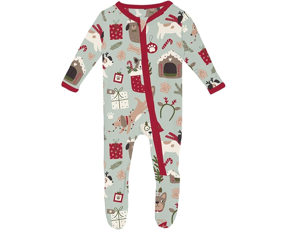 Комбинезон Print Footie с двухсторонней молнией для малышей от Kickee Pants