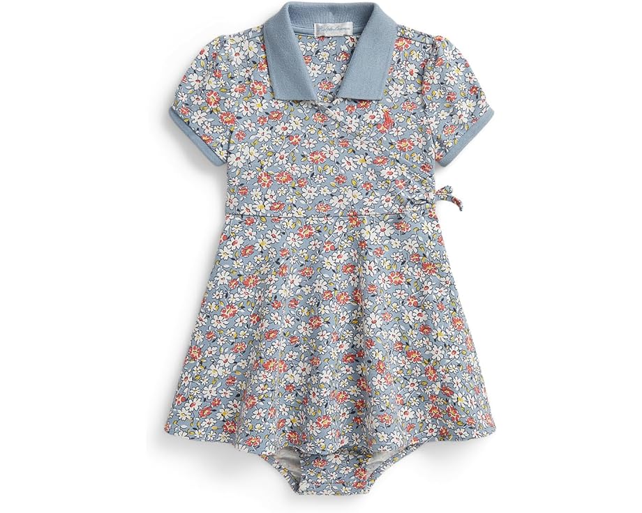 Polo Ralph Lauren Kids Платье-фальш-рапорт и шортики из сетки с цветочным принтом для младенцев