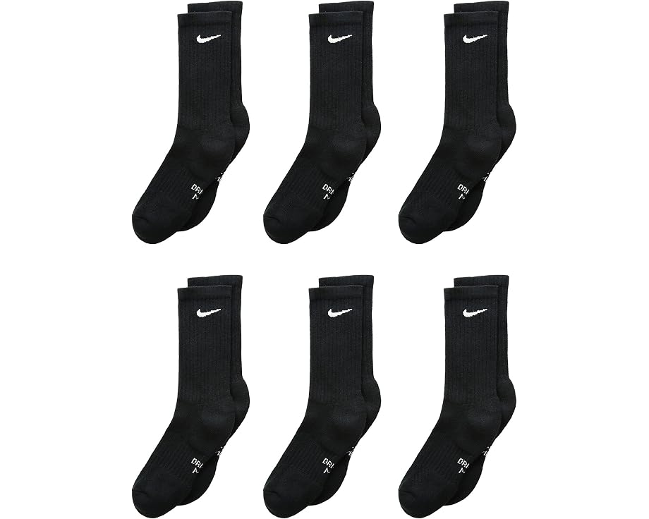 Носки Nike Performance Cushioned Dri-FIT Crew 6 пар детские с компрессией свода
