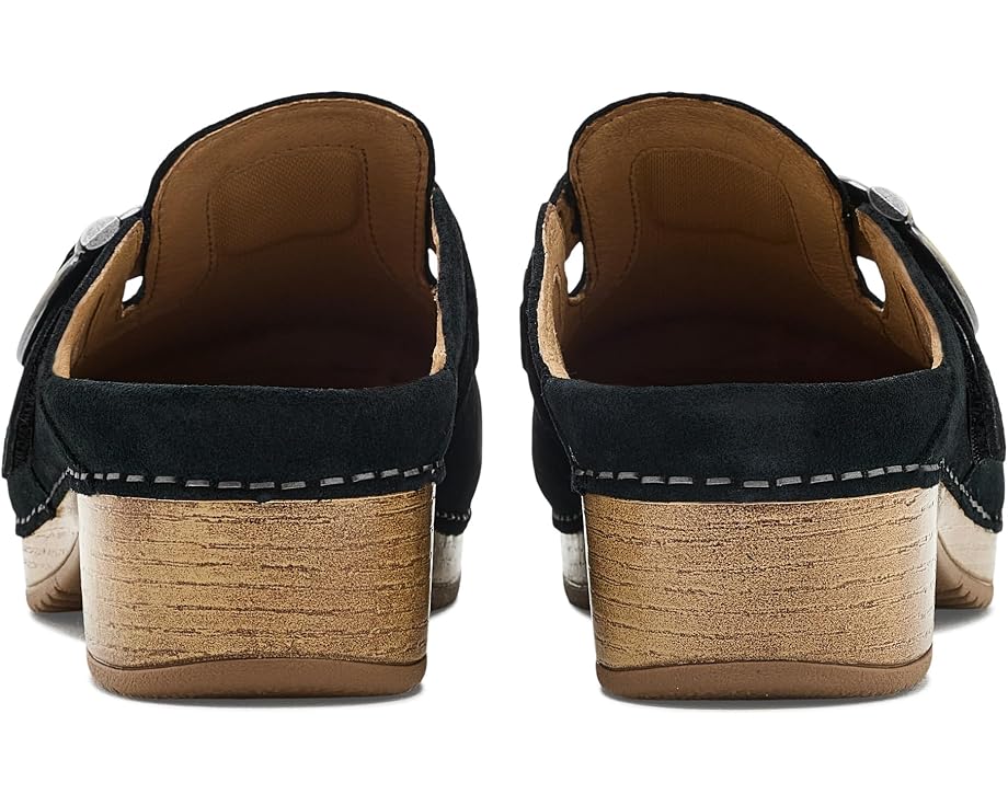 Клогги Dansko Branson из замши с пряжкой и регулируемым ремешком