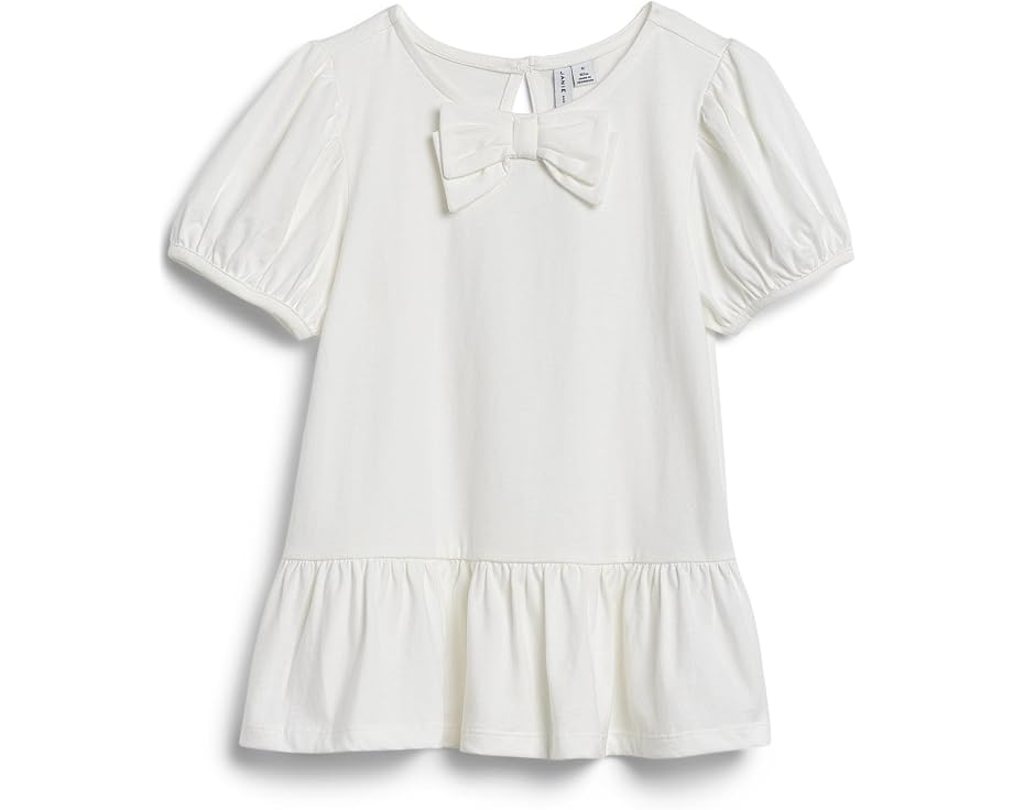 White Bow Peplum Top (Toddler/Little Kid/Big Kid)