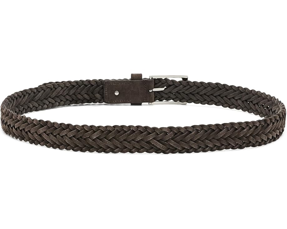 Плетеный кожаный ремень Brooks Brothers Braided Suede