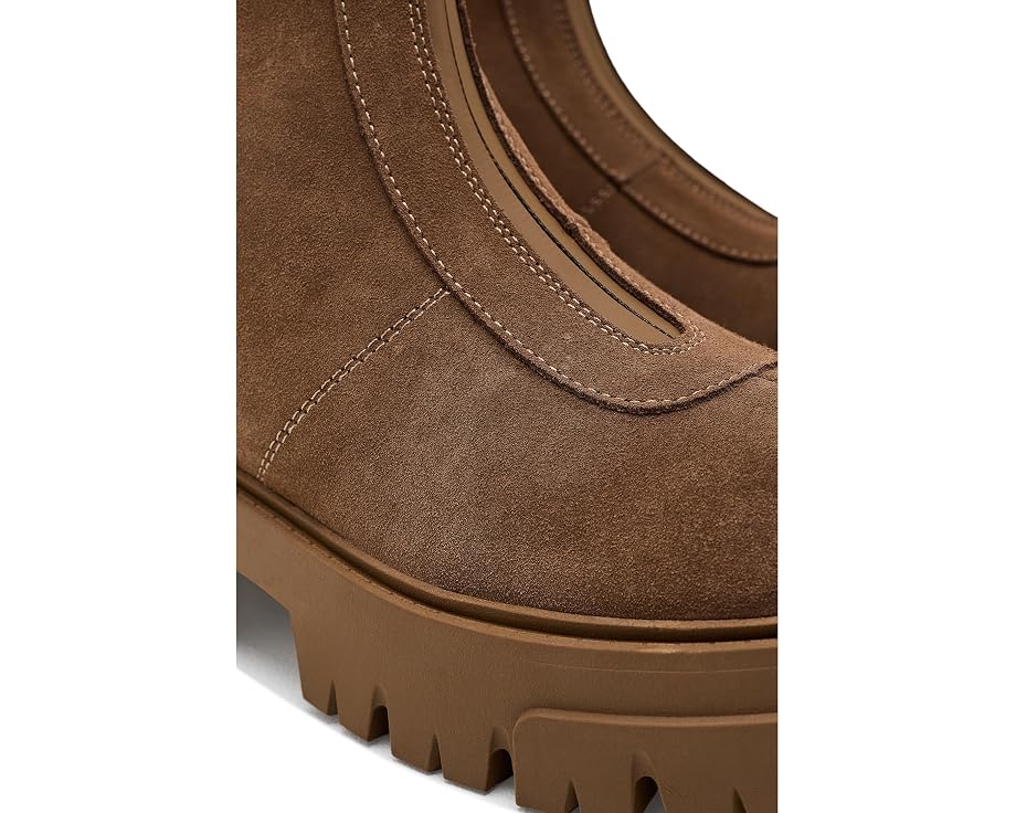 Hunter Gemma женские замшевые ботильоны на каблуке, цвет Dark Natural Suede