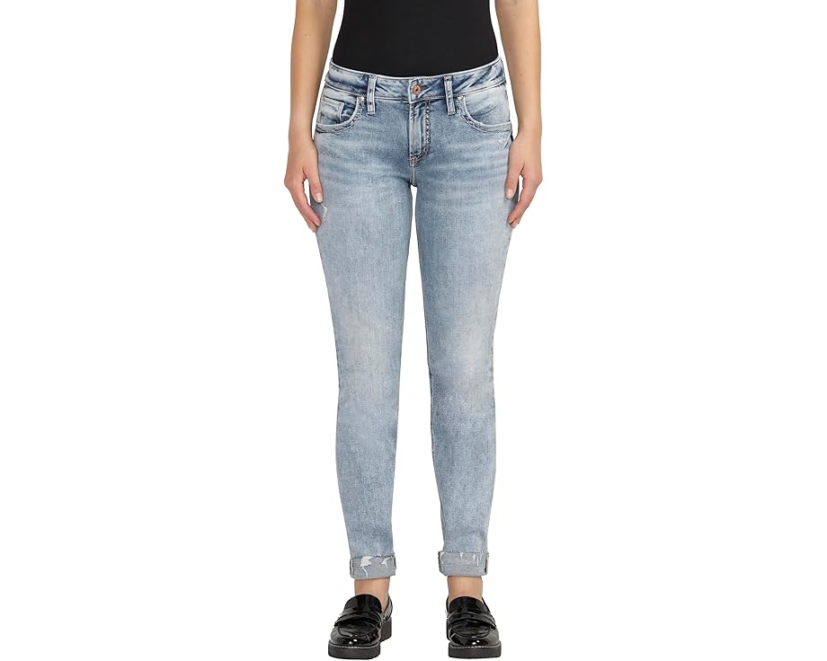 Джинсы Silver Jeans Co. Boyfriend с зауженными штанинами и средней посадкой