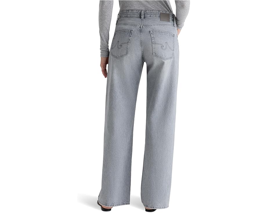 Джинсы AG Jeans Adria с низкой посадкой и широкими штанинами в светлой стирке