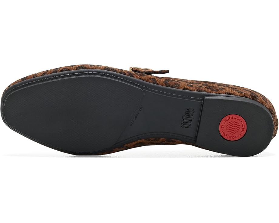 Туфли Мэри Джейн FitFlop Delicato из замши с леопардовым принтом