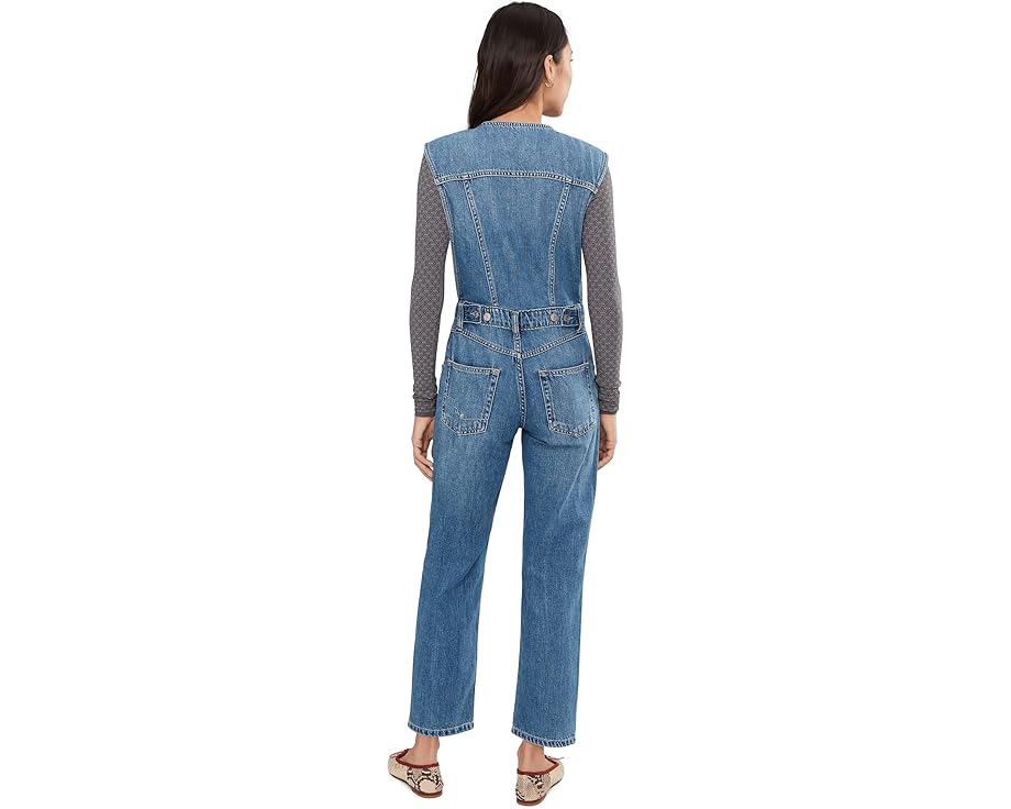 Комбинезон Free People All You Need Denim Covera из денима без рукавов