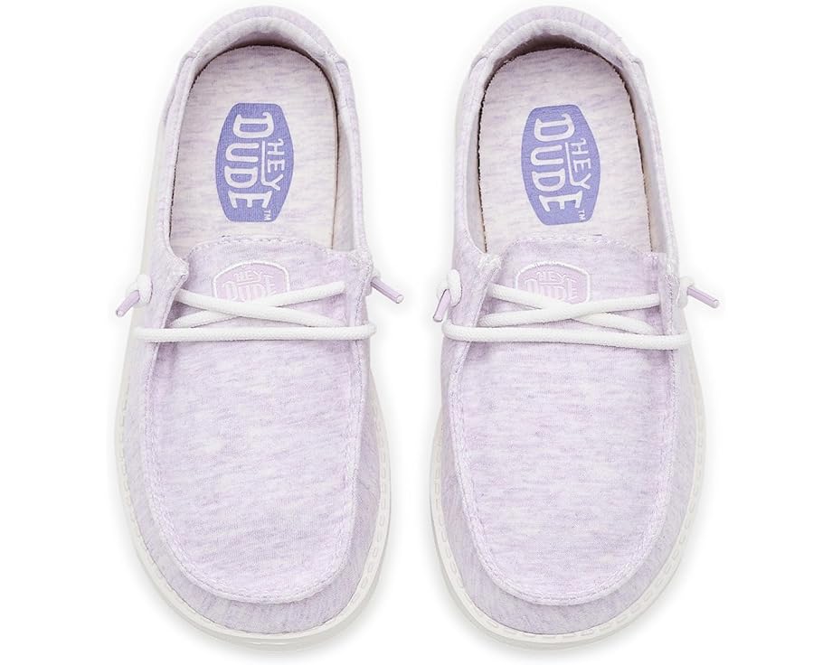 Hey Dude Kids Wendy Y Stretch Jersey Lilac с мягким эластичным верхом