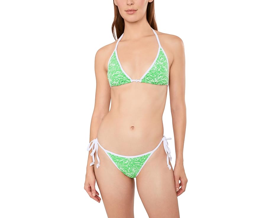 BECCA плавки Water Lily Demi Tie Side с фактурой