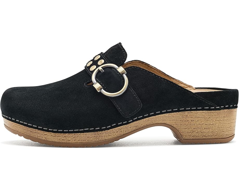 Клогги Dansko Branson из замши с пряжкой и регулируемым ремешком