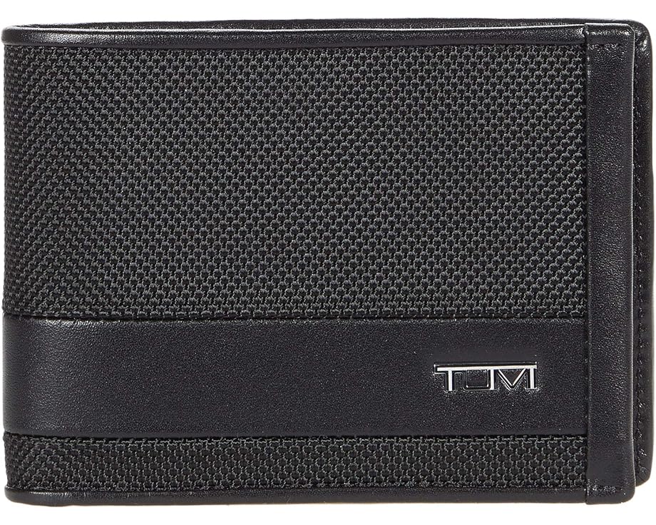 Tumi Alpha Double Billfold кожанный бумажник с двумя отделениями