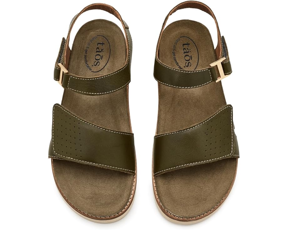 Сандалии Taos Footwear Modern с кожаным верхом и регулируемым ремешком