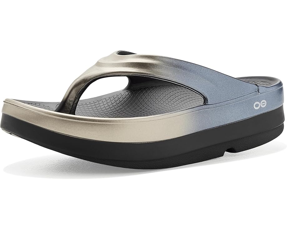Сандалии OOFOS Oomega Oolala Luxe Thong на платформе 4 см