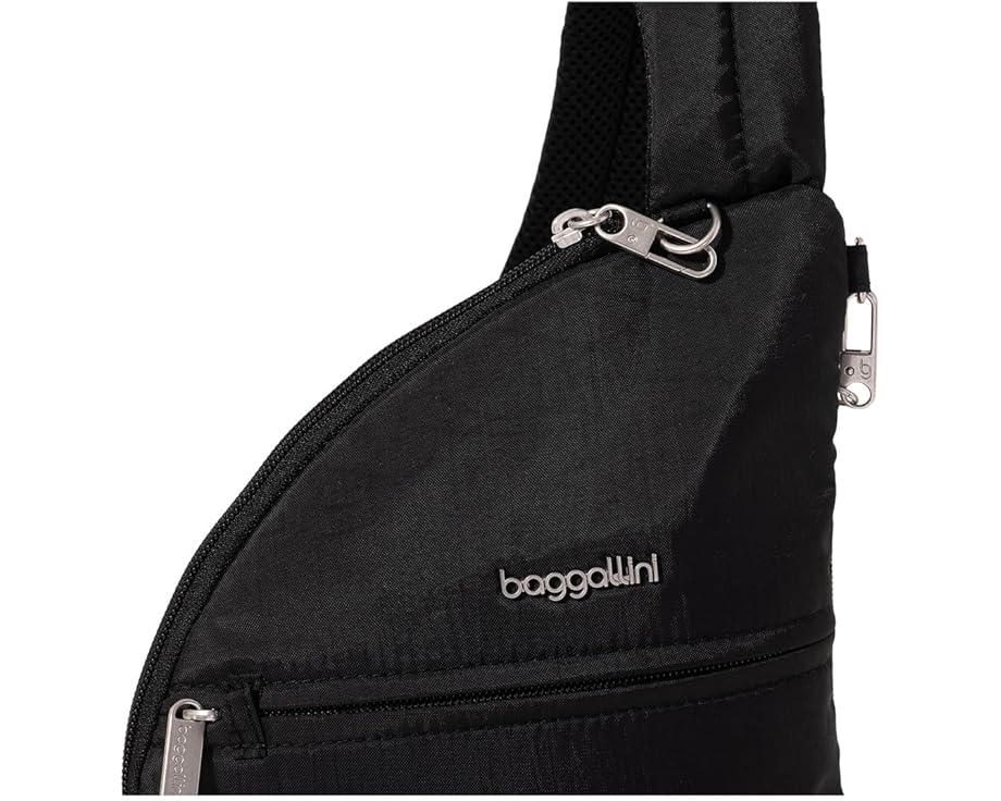 Baggallini Securtex антикражевая слинг сумка Half Moon с защитой от порезов