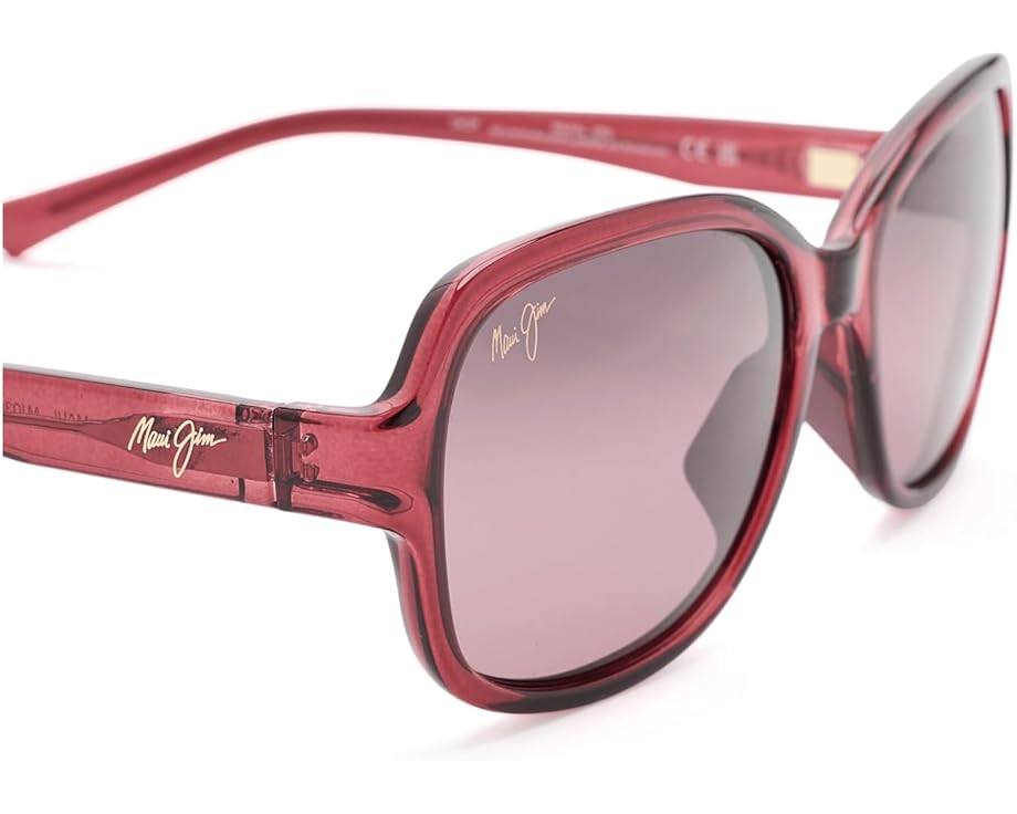 Солнцезащитные очки Maui Jim Hiluhilu с розовой оправой и линзами PolarizedPlus2