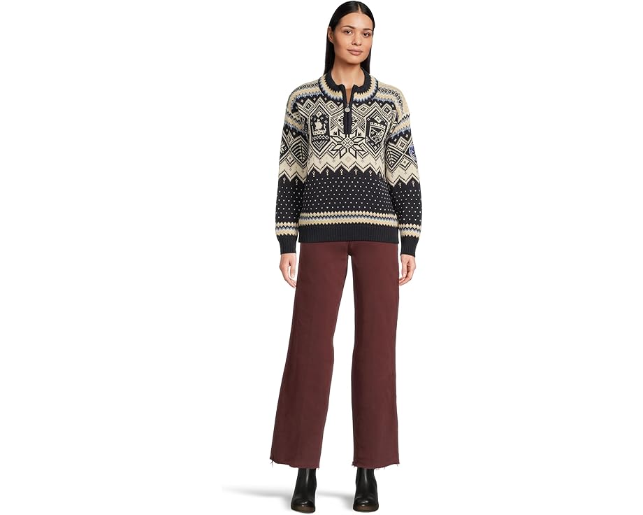 Свитер Dale of Norway Trondheim Feminine из шерсти с полузастежкой