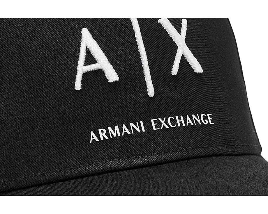 Armani Exchange бейсболка из хлопкового твила с логотипом
