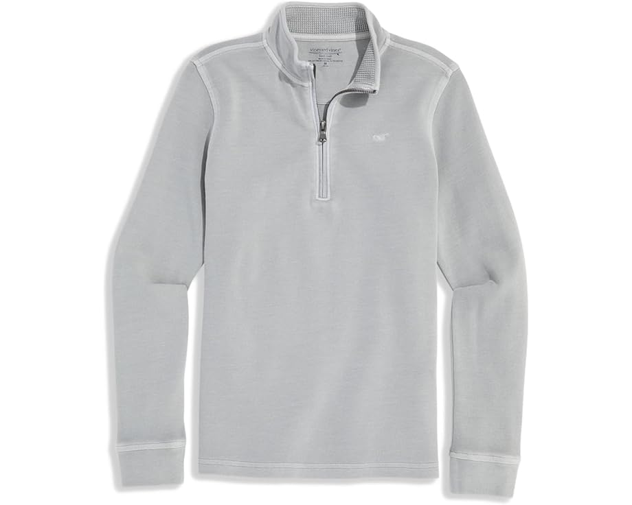 Детская кофта Vineyard Vines с крашением в изделии и застежкой-молнией на четверть