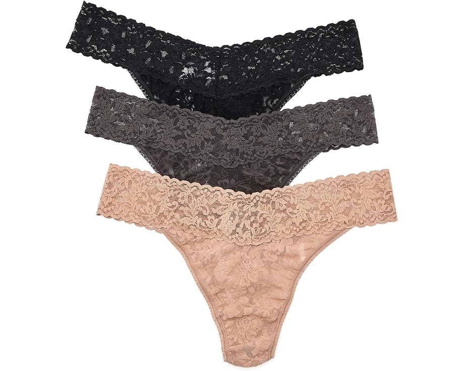 Трусы танга Hanky Panky Signature Lace Original Rise 3 шт