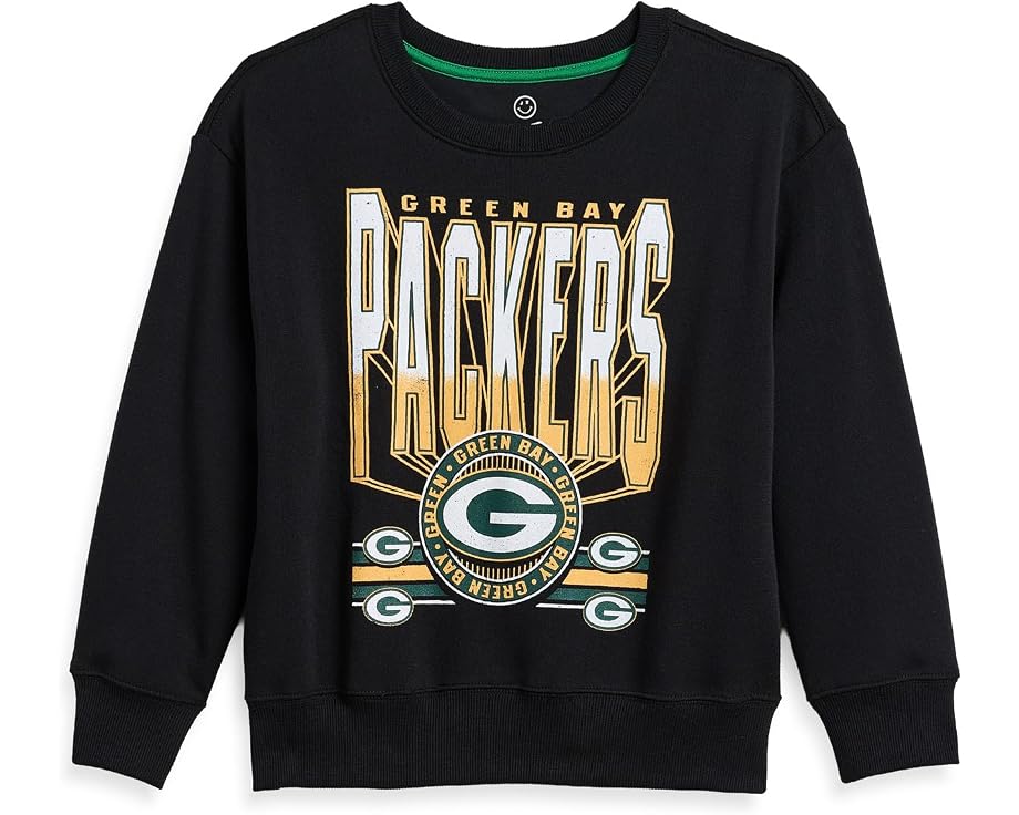 Детский флис Junk Food Clothing Kids NFL Green Bay Packers Drop Shoulder