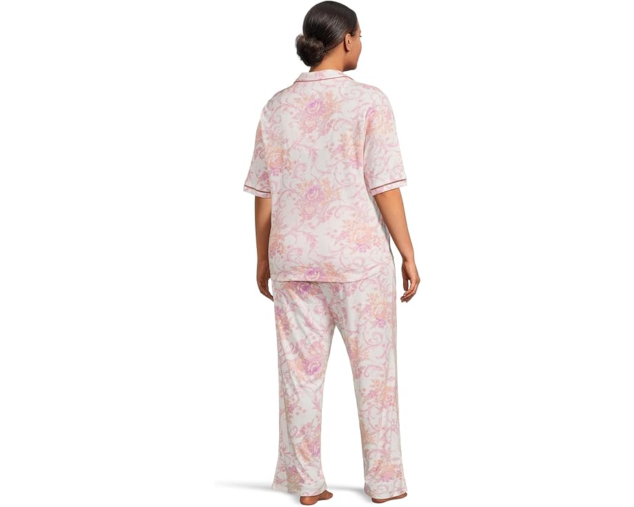 Комплект пижамы Karen Neuburger Plus Size с кружевом и рукавом три четверти