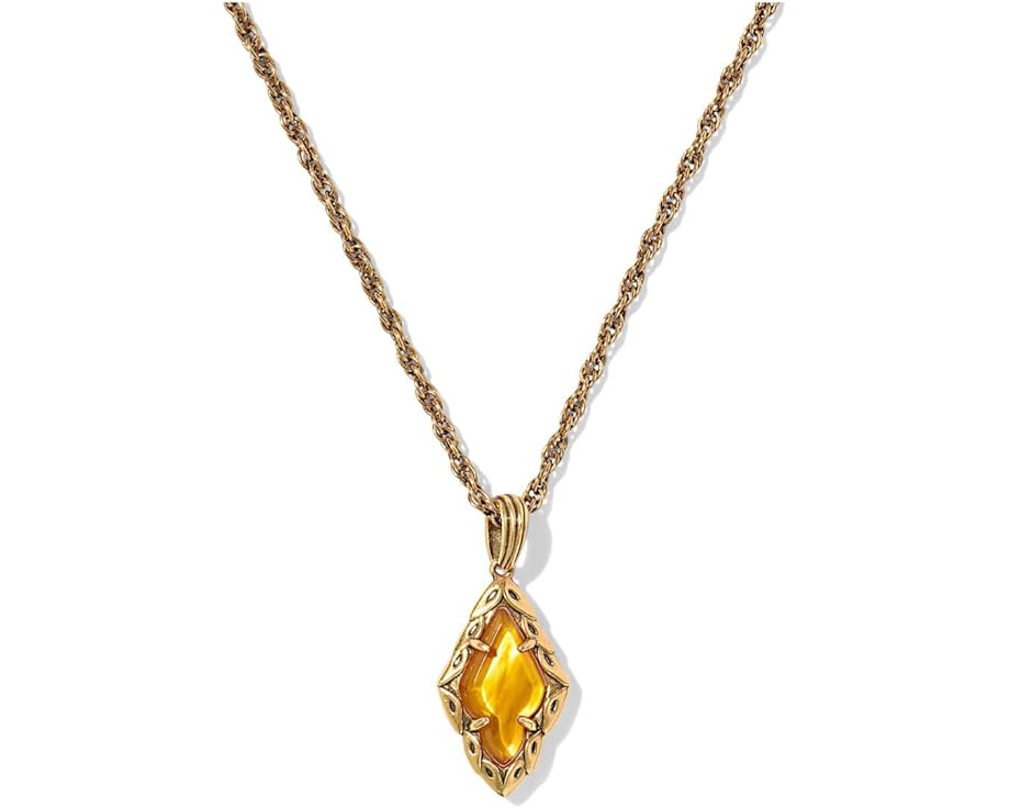 Короткое колье Adeline с подвеской от Kendra Scott из позолоченной латуни