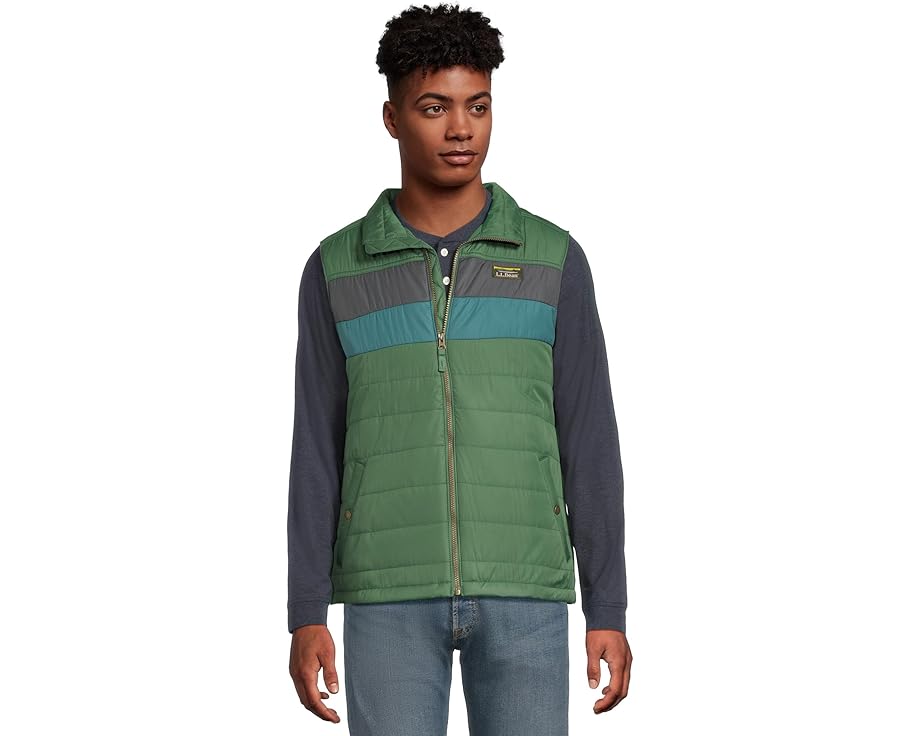 Пуховик L.L.Bean Mountain Classic с цветными блоками и утеплителем ColdShield