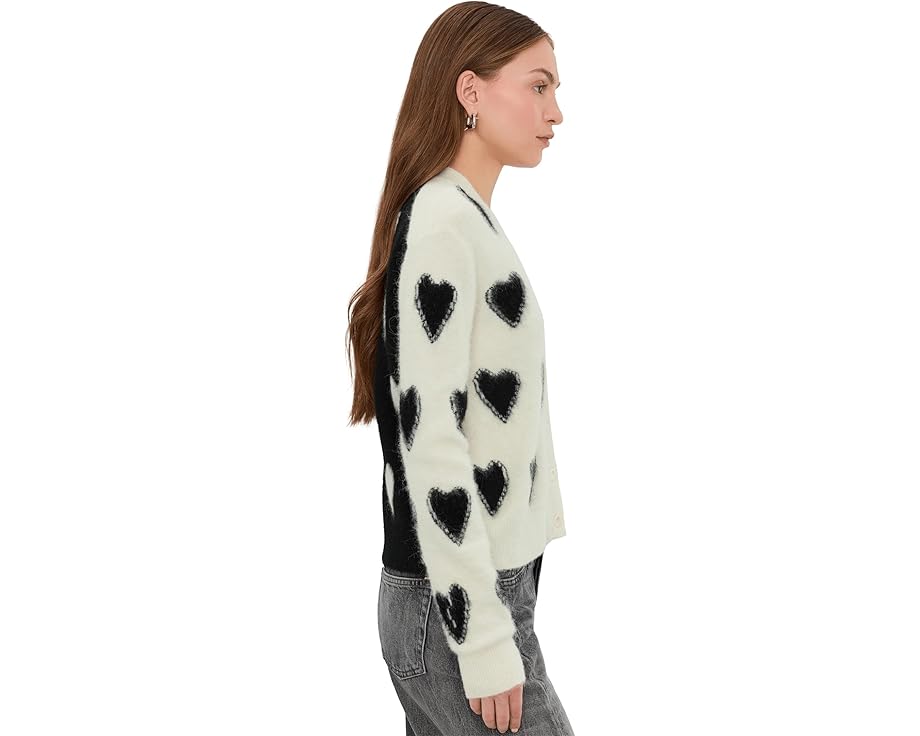 Кардиган AllSaints Scatter Heart Cardi с принтом в виде сердец