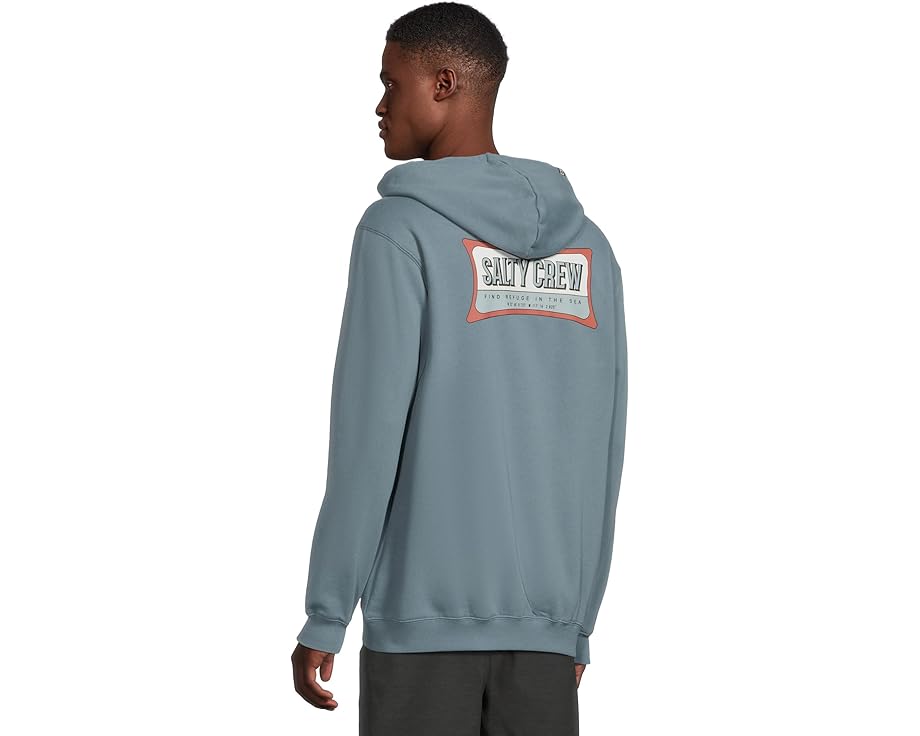 Толстовка Essential Zip Fleece Salty Crew с капюшоном и принтом