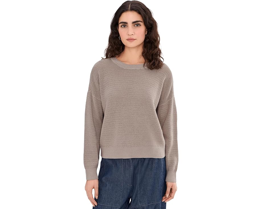 Свитер Eileen Fisher с круглым вырезом из перуанского хлопка