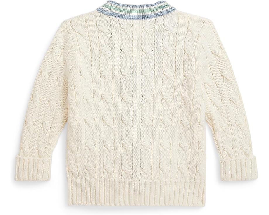 Polo Ralph Lauren Kids Хлопковый кардиган в крикетном стиле для младенцев