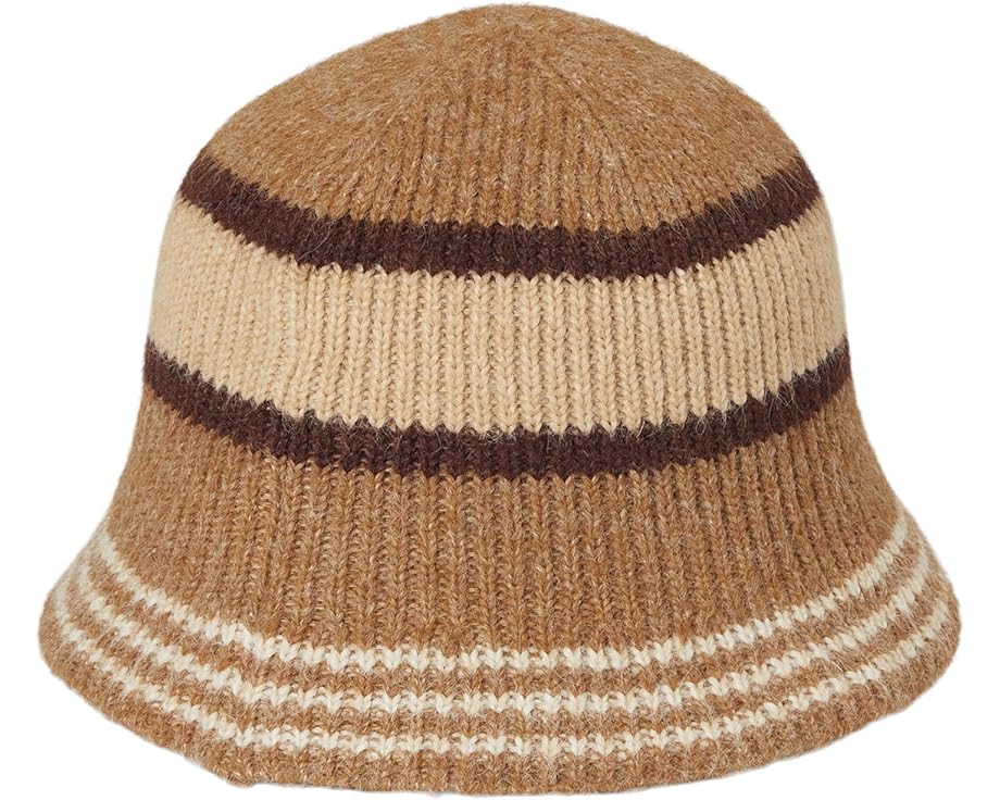 Шапка-бини UGG Brushed Bucket Hat с отделкой в полоску
