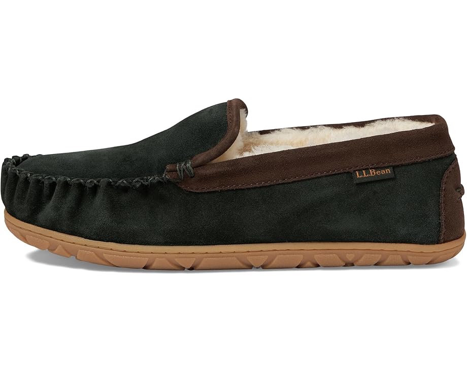 Домашние тапочки L.L.Bean Wicked Good Venetian из замши с меховой подкладкой