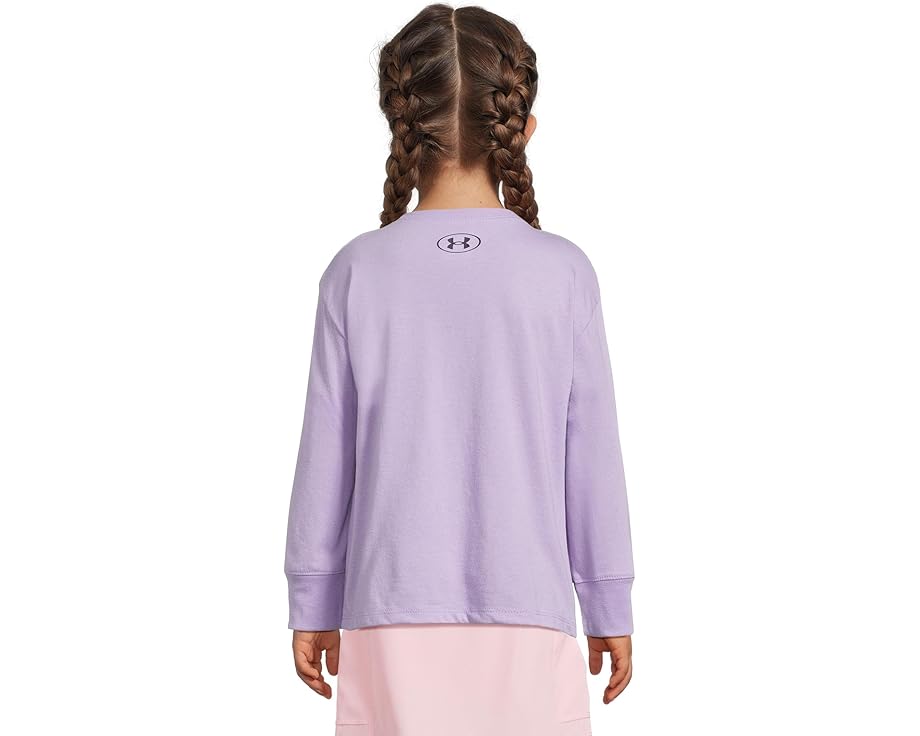 Футболка Under Armour Kids с цветочным горным принтом и длинными рукавами