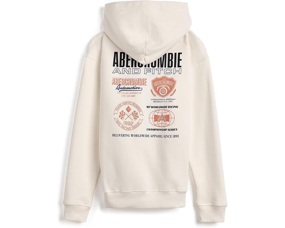 Толстовка с капюшоном abercrombie kids для детей с карманом кенгуру