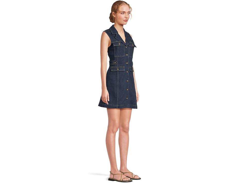 Джинсовое платье Andria Dress в стиле сафари с карманами от Paige
